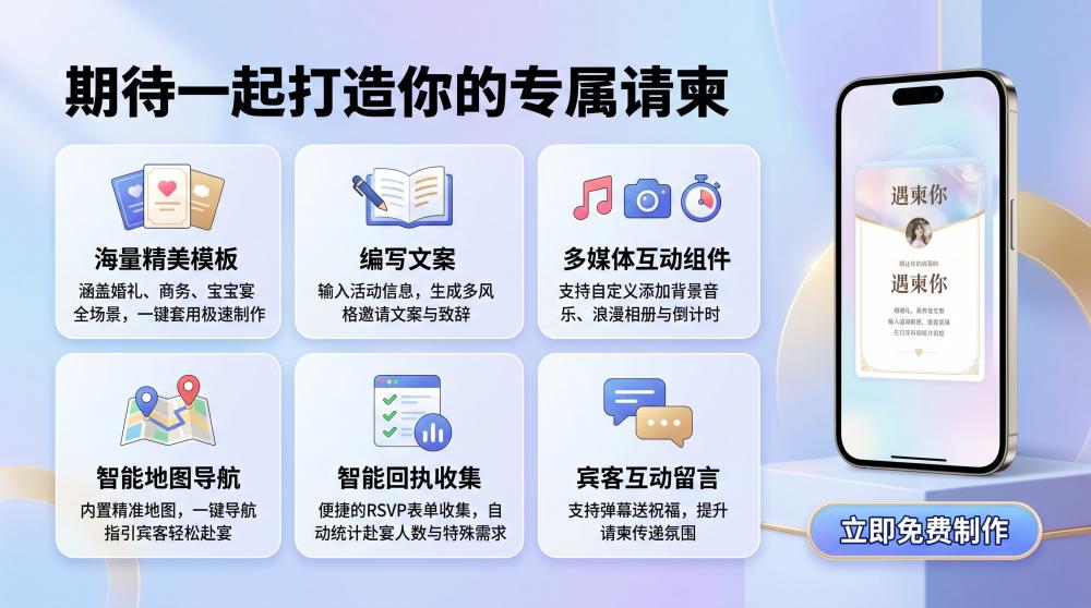 生日电子请帖优化指南｜氛围感派对营造秘籍，小白也能轻松拿捏